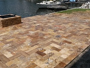 Travertine Pool Decks, Weeki Wachee, FL